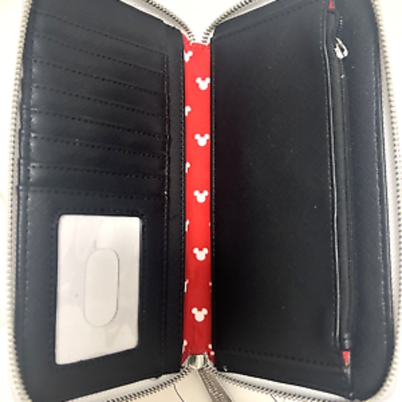 MICKEY MOUSE LOUNGEFLY DISNEY PARKS WALLET NWT - Picture 3 of 4
